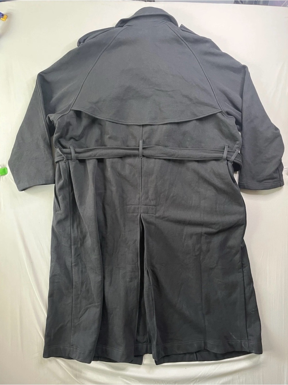 🔥SOLD🔥SKIMS Onyx Boyfriend Fleece Trench Coat Size Large NWT - Picture 11 of 16